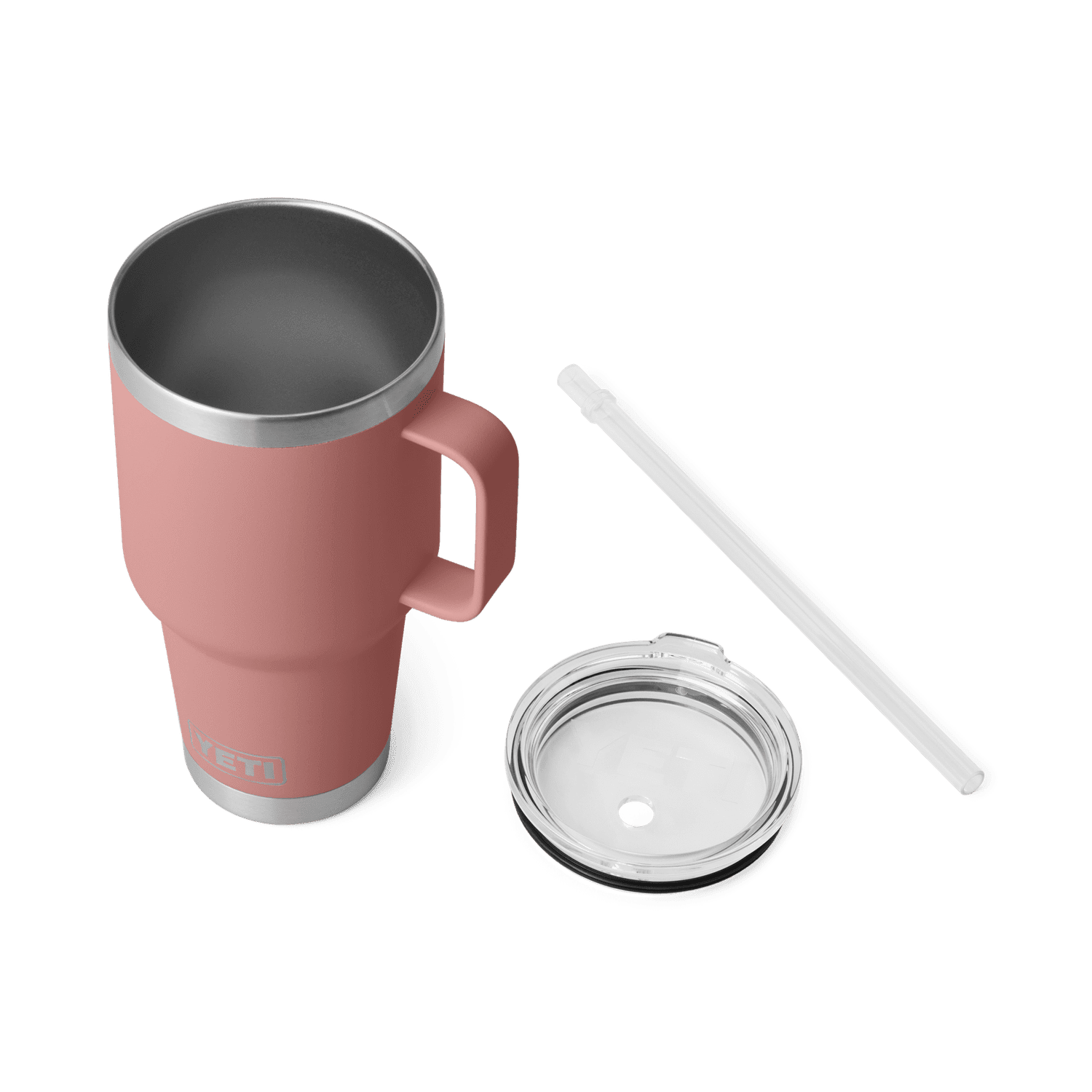 YETI 08. DRINKWARE - CUPS|MUGS - CUPS|MUGS Rambler 35 oz Mug with Straw Lid SANDSTONE PINK