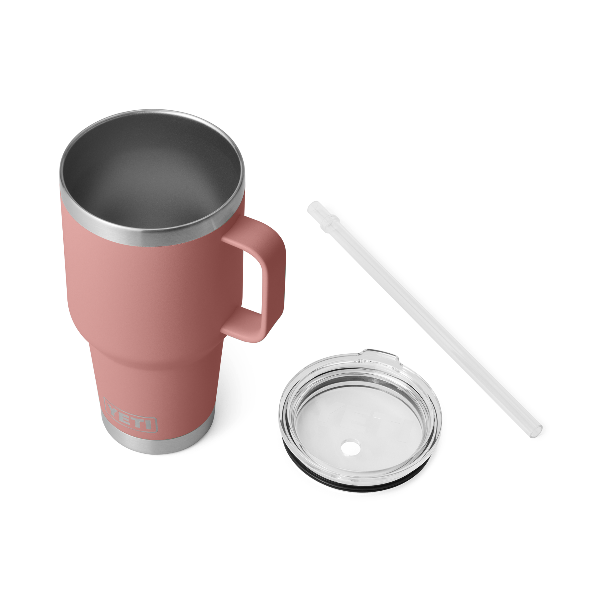 YETI 08. DRINKWARE - CUPS|MUGS - CUPS|MUGS Rambler 35 oz Mug with Straw Lid SANDSTONE PINK