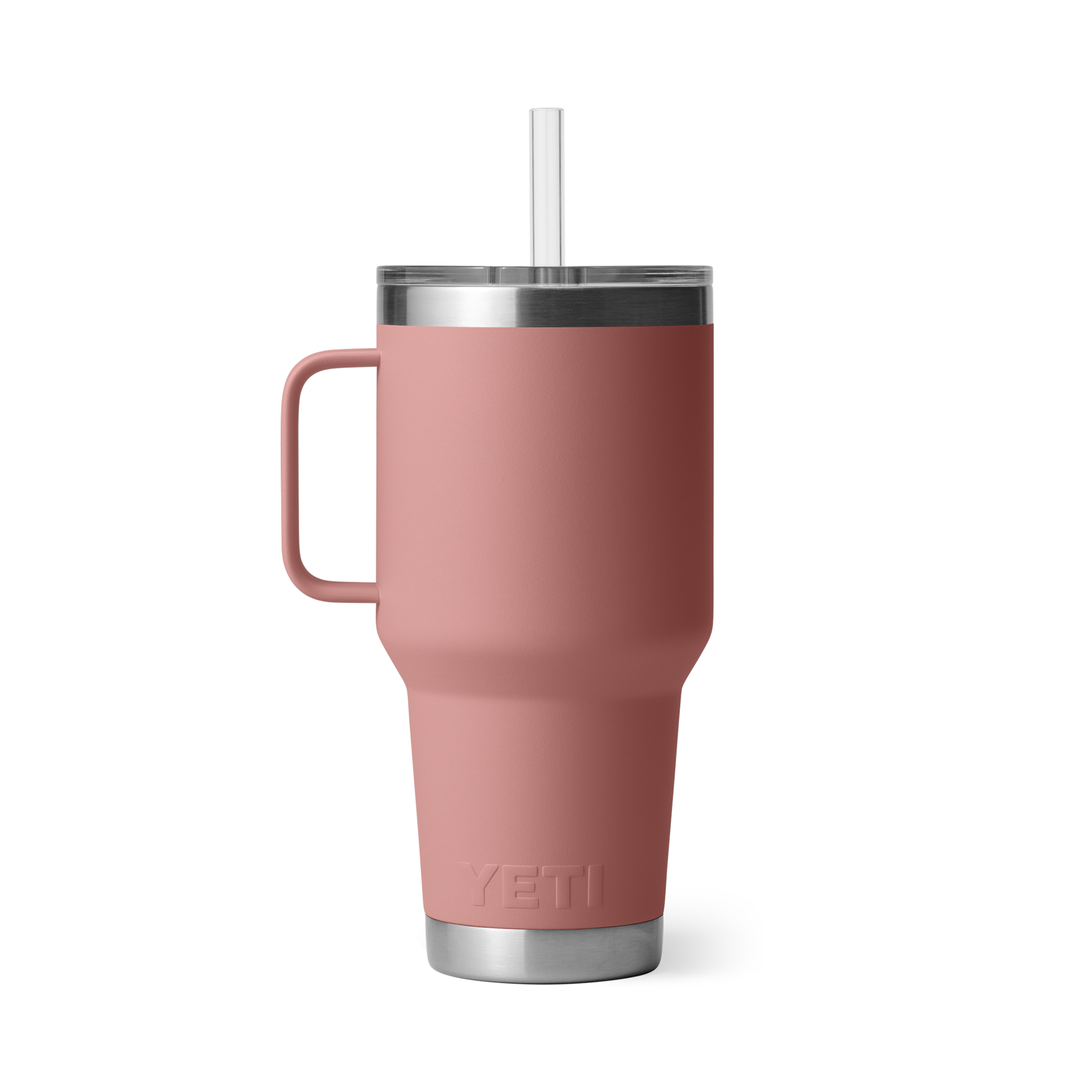 YETI 08. DRINKWARE - CUPS|MUGS - CUPS|MUGS Rambler 35 oz Mug with Straw Lid SANDSTONE PINK