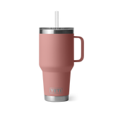 YETI 08. DRINKWARE - CUPS|MUGS - CUPS|MUGS Rambler 35 oz Mug with Straw Lid SANDSTONE PINK