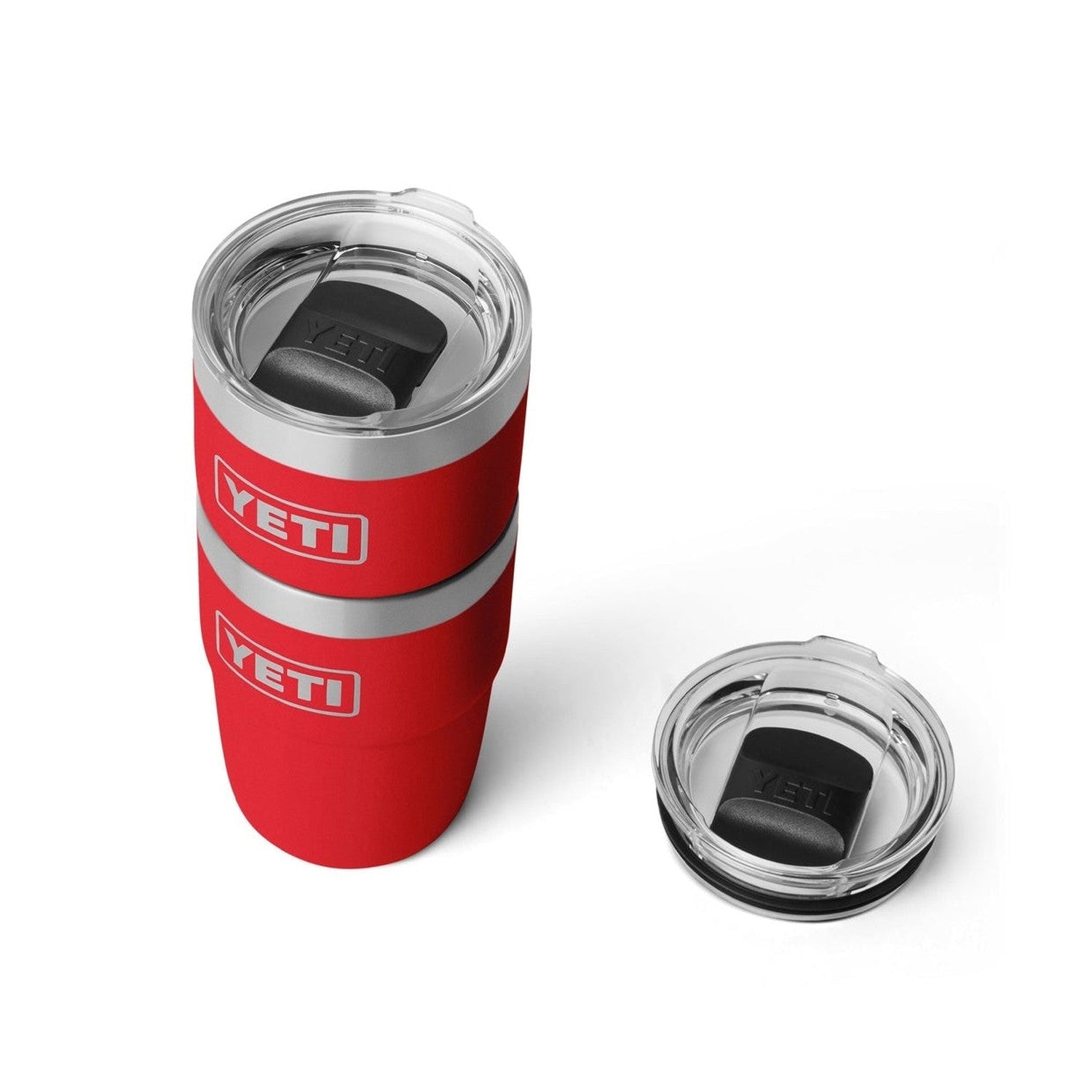 YETI 08. DRINKWARE - CUPS|MUGS - CUPS|MUGS Rambler 8 oz Stackable Cup with Magnetic Slider RESCUE RED