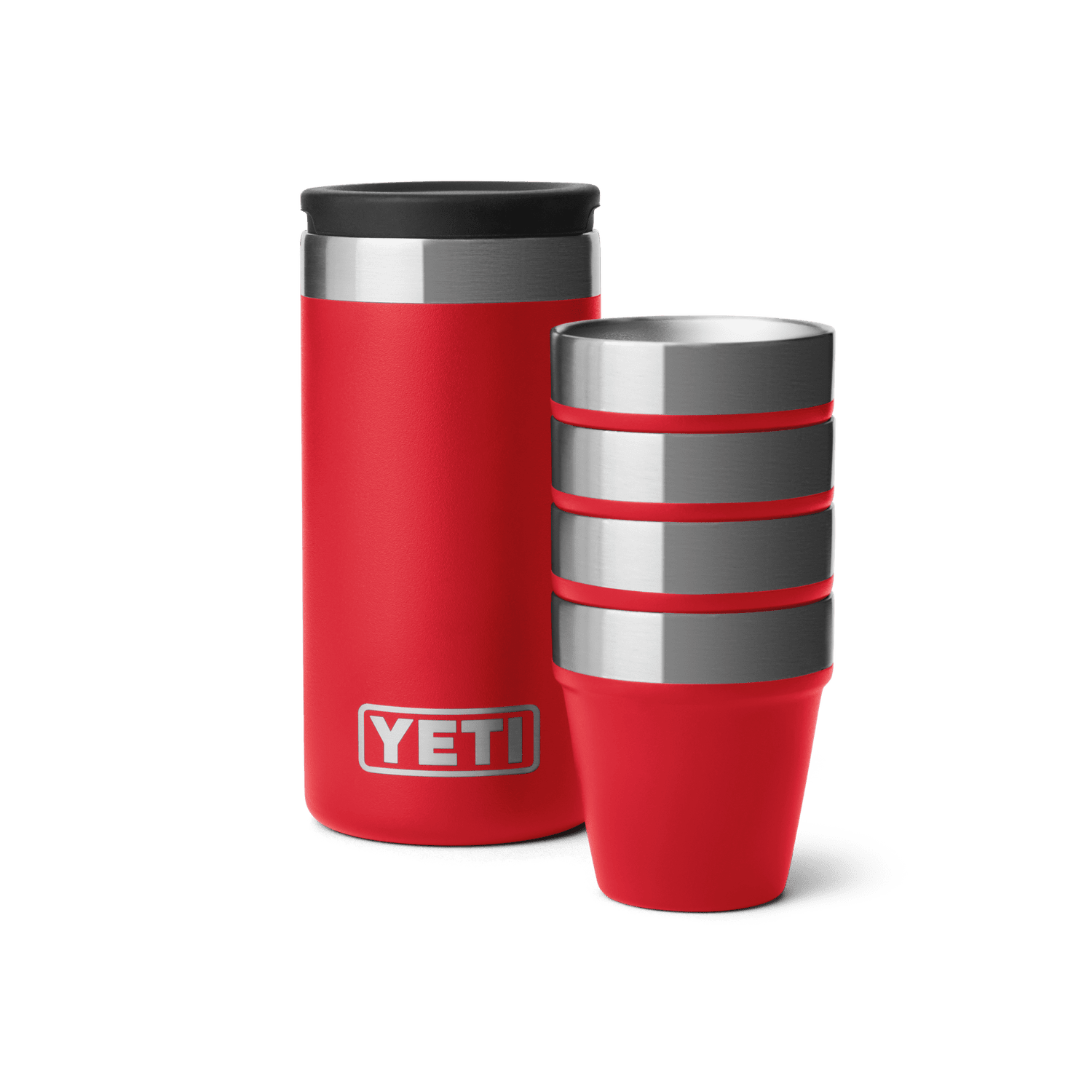 YETI 08. DRINKWARE - CUPS|MUGS - CUPS|MUGS YETI Shot Glasses & Case RESCUE RED