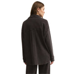 Z Supply 02. WOMENS APPAREL - WOMENS JACKETS - WOMENS JACKETS CASUAL Women's All Day Knit Denim Jacket VBK VINTAGE BLACK: