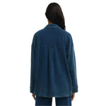 Z Supply 02. WOMENS APPAREL - WOMENS JACKETS - WOMENS JACKETS CASUAL Women's All Day Knit Denim Jacket IND INDIGO: