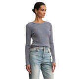 Z Supply 02. WOMENS APPAREL - WOMENS LS SHIRTS - WOMENS LS CASUAL Women's Arlet Mini Thermal Top SCO STORM CLOUD