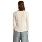 Z Supply 02. WOMENS APPAREL - WOMENS LS SHIRTS - WOMENS LS CASUAL Women's Arlet Thermal Long Sleeve Top WHT WHITE