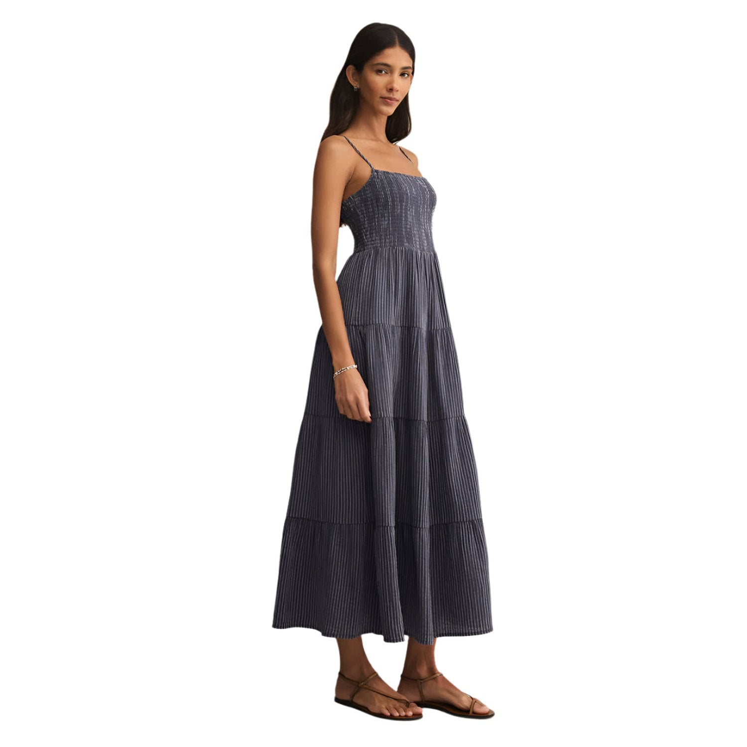 balos striped maxi dress Balos Striped Maxi Dress Natural KEEP Boutique