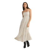 Z Supply 02. WOMENS APPAREL - WOMENS DRESS|SKIRT - WOMENS DRESS CASUAL Women's Balos Striped Gauze Maxi Dress NAT NATURAL