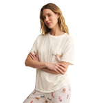 Z Supply 02. WOMENS APPAREL - WOMENS SS SHIRTS - WOMENS SS LOUNGE Women's Bestie Boyfriend Tee SSA SEA SALT