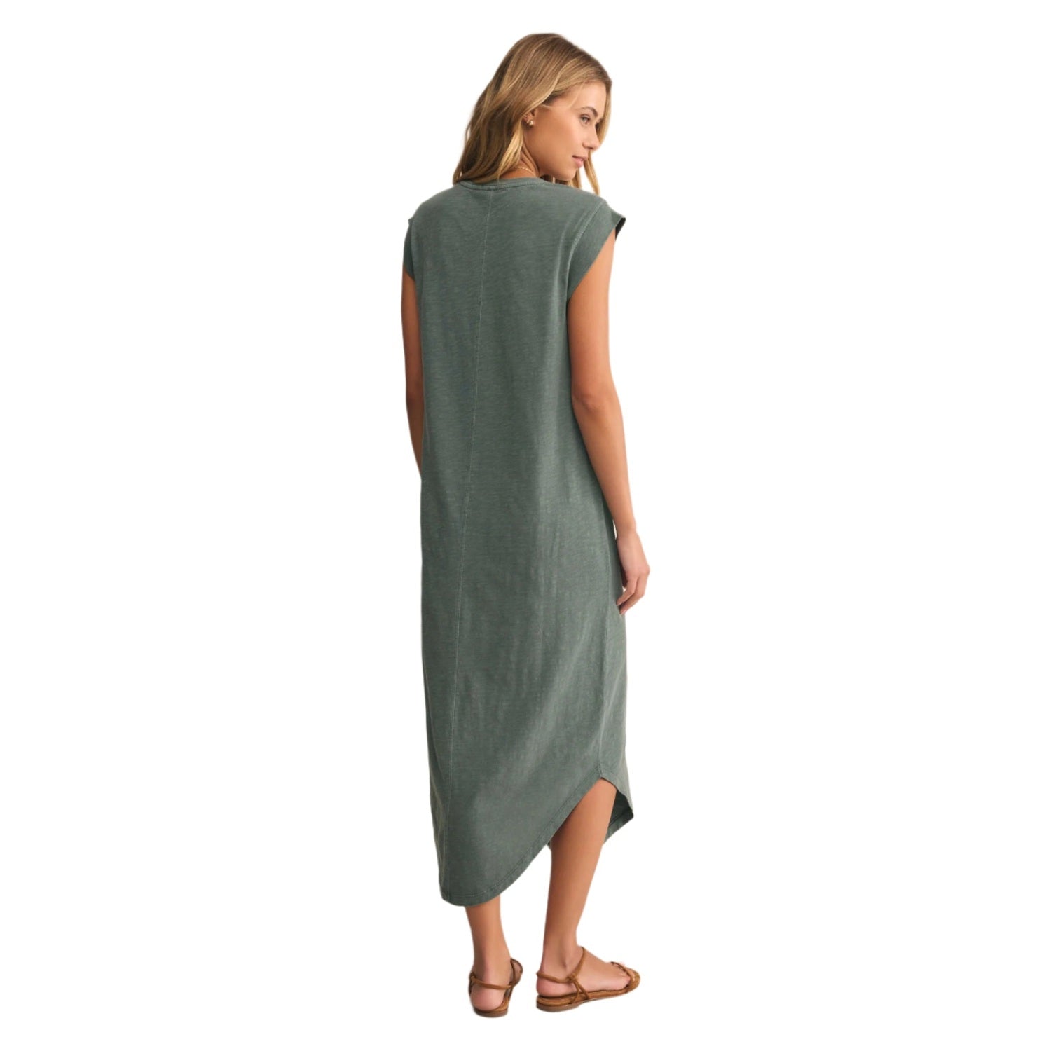Z Supply 02. WOMENS APPAREL - WOMENS DRESS|SKIRT - WOMENS DRESS CASUAL Women's Calabasas Midi Dress HUN HUNTER GREEN
