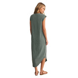 Z Supply 02. WOMENS APPAREL - WOMENS DRESS|SKIRT - WOMENS DRESS CASUAL Women's Calabasas Midi Dress HUN HUNTER GREEN