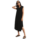 Z Supply 02. WOMENS APPAREL - WOMENS DRESS|SKIRT - WOMENS DRESS CASUAL Women's Calabasas Midi Dress BLK BLACK