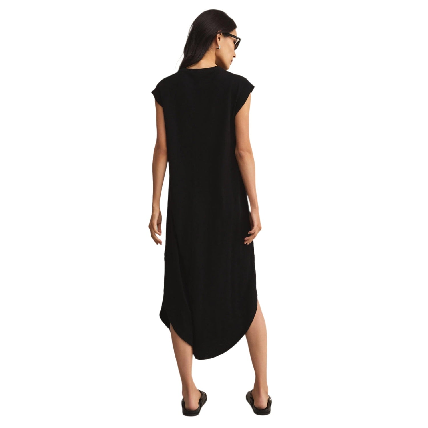 Z Supply 02. WOMENS APPAREL - WOMENS DRESS|SKIRT - WOMENS DRESS CASUAL Women's Calabasas Midi Dress BLK BLACK
