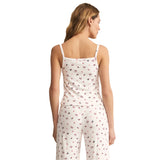 Z Supply 02. WOMENS APPAREL - WOMENS SS SHIRTS - WOMENS SS LOUNGE Women's Cameron Holly Pointelle Cami WHT WHITE