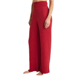 Z Supply 02. WOMENS APPAREL - WOMENS PANTS - WOMENS PANTS LOUNGE Women's Dawn Smocked Rib Pant HAU HAUTE RED