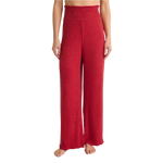 Z Supply 02. WOMENS APPAREL - WOMENS PANTS - WOMENS PANTS LOUNGE Women's Dawn Smocked Rib Pant HAU HAUTE RED