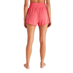 Z Supply 02. WOMENS APPAREL - WOMENS SHORTS - WOMENS SHORTS LOUNGE Women's Dawn Smocked Rib Short WML WATERMELON