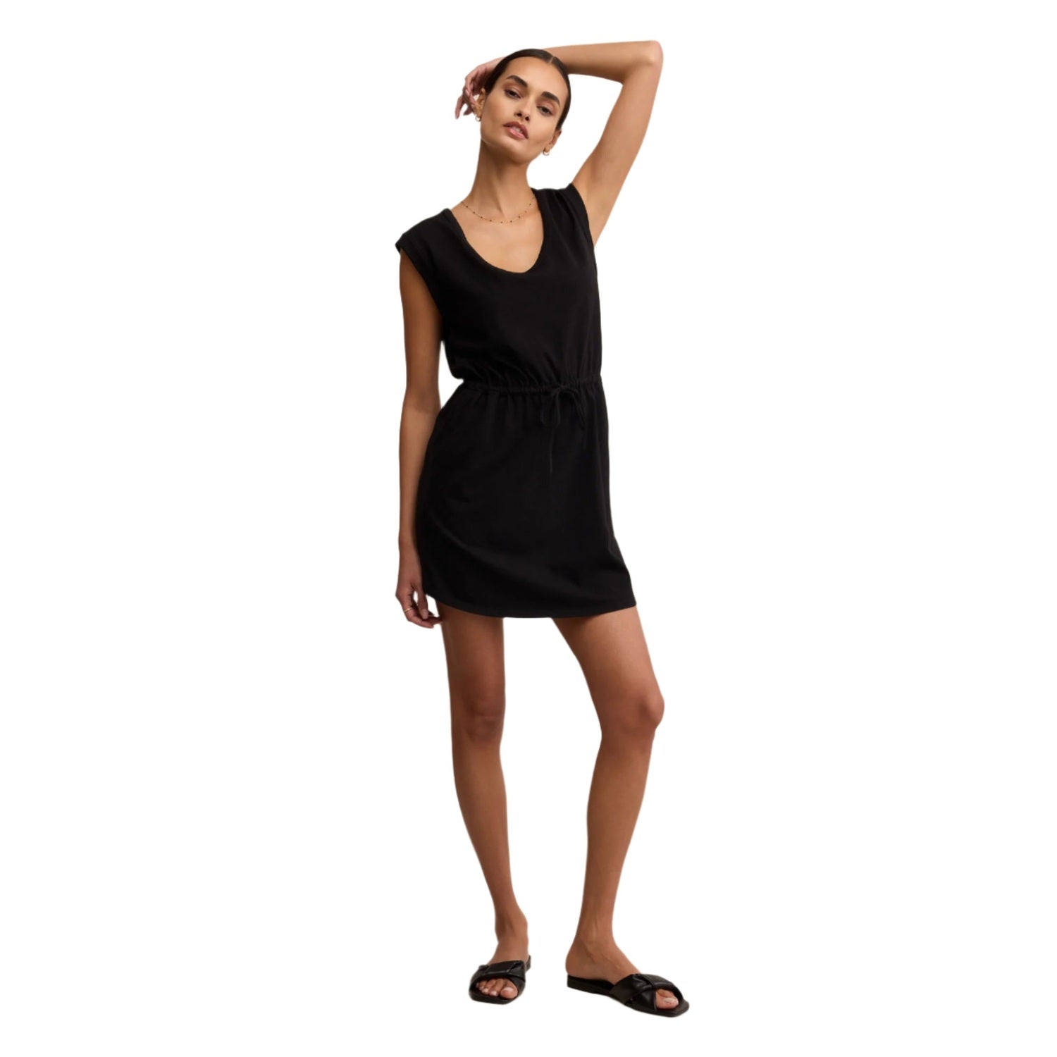 Z Supply 02. WOMENS APPAREL - WOMENS DRESS|SKIRT - WOMENS DRESS CASUAL Women's Dayshift Mini Dress TBK TRUE BLACK