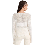 Z Supply 02. WOMENS APPAREL - WOMENS LS SHIRTS - WOMENS LS CASUAL Women's Donovan Crochet Top SSN SANDSTONE