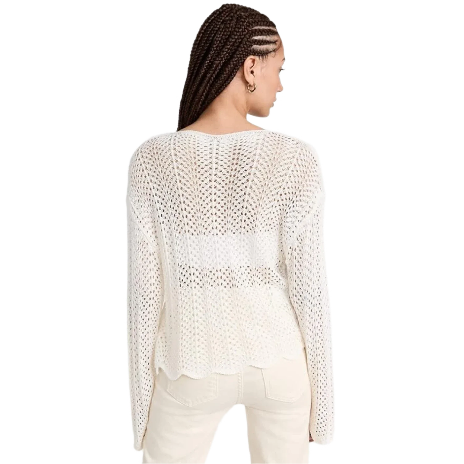 Z Supply 02. WOMENS APPAREL - WOMENS LS SHIRTS - WOMENS LS CASUAL Women's Donovan Crochet Top SSN SANDSTONE