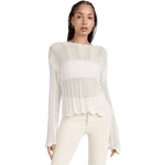 Z Supply 02. WOMENS APPAREL - WOMENS LS SHIRTS - WOMENS LS CASUAL Women's Donovan Crochet Top SSN SANDSTONE