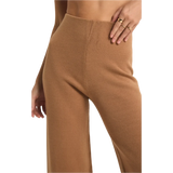 Z Supply 02. WOMENS APPAREL - WOMENS PANTS - WOMENS PANTS LOUNGE Women's Elowen Sweater Knit Pant BRR BURRO