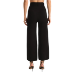 Z Supply 02. WOMENS APPAREL - WOMENS PANTS - WOMENS PANTS LOUNGE Women's Elowen Sweater Knit Pant BLK BLACK