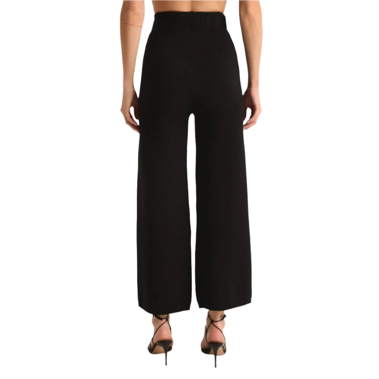 Z Supply 02. WOMENS APPAREL - WOMENS PANTS - WOMENS PANTS LOUNGE Women's Elowen Sweater Knit Pant BLK BLACK