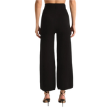 Z Supply 02. WOMENS APPAREL - WOMENS PANTS - WOMENS PANTS LOUNGE Women's Elowen Sweater Knit Pant BLK BLACK