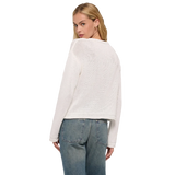 Z Supply 02. WOMENS APPAREL - WOMENS HOODIES|SWEATERS - WOMENS PO SWEATERS Women's Emerson Sweater WHT WHITE