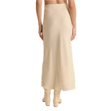 Z Supply 02. WOMENS APPAREL - WOMENS DRESS|SKIRT - WOMENS SKIRT CASUAL Women's Europa Luxe Sheen Midi Skirt SSA SEA SALT