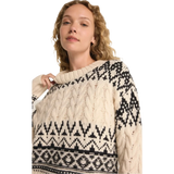 Z Supply 02. WOMENS APPAREL - WOMENS HOODIES|SWEATERS - WOMENS PO SWEATERS Women's Garland Fairisle Sweater SSA SEA SALT