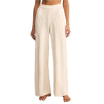 Z Supply 02. WOMENS APPAREL - WOMENS PANTS - WOMENS PANTS LOUNGE Women's Gemma Cable Pant VAC VANILLA ICE