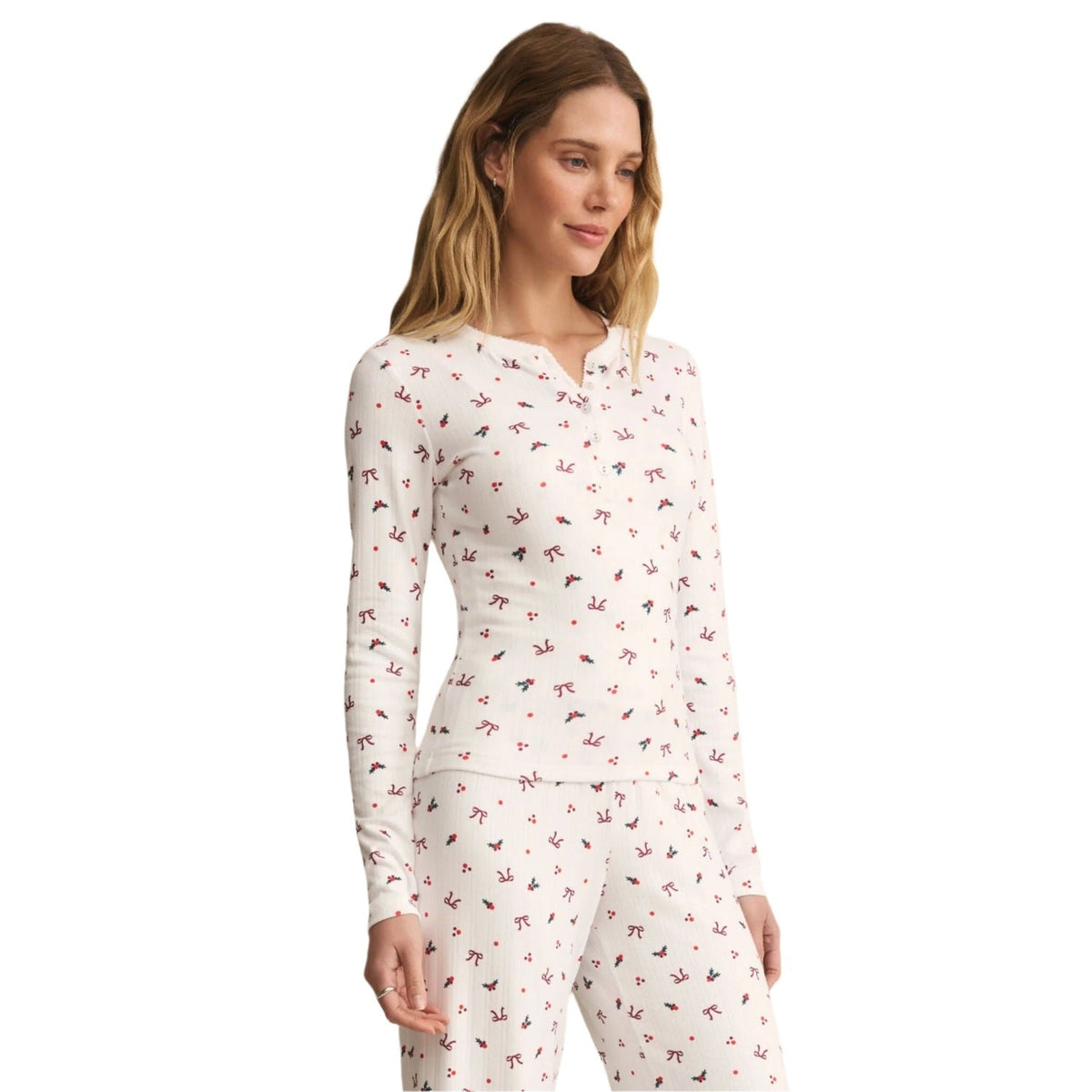 Women’s Holly Long Sleeve Pointelle Top Z Supply