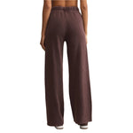 Z Supply 02. WOMENS APPAREL - WOMENS PANTS - WOMENS PANTS CASUAL Women's Hunter Knit Pant CLC CHOCOLATE CHERRY