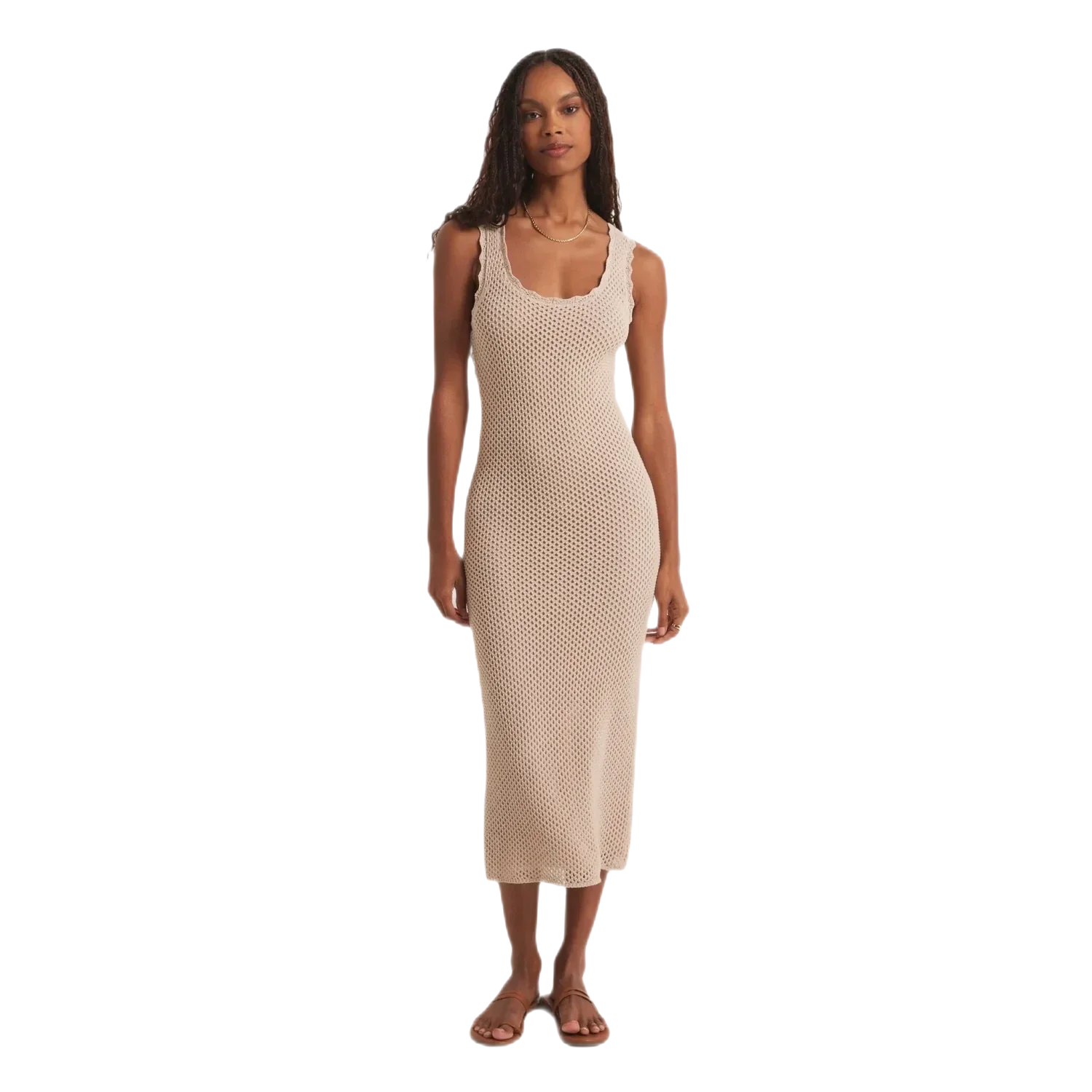 Z Supply 02. WOMENS APPAREL - WOMENS DRESS|SKIRT - WOMENS DRESS CASUAL Women's Ibiza Sweater Dress NAT NATURAL