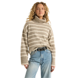 Z Supply 02. WOMENS APPAREL - WOMENS HOODIES|SWEATERS - WOMENS PO SWEATERS Women's Josephine Stripe Sweater HTP HEATHER TAUPE