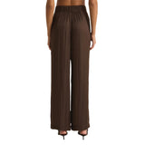 Z Supply 02. WOMENS APPAREL - WOMENS PANTS - WOMENS PANTS CASUAL Women's Lisse Wide Leg Pant DAC DARK CHOCOLATE