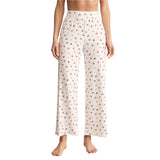 Z Supply 02. WOMENS APPAREL - WOMENS PANTS - WOMENS PANTS LOUNGE Women's Luxe Holly Pointelle Pant WHT WHITE