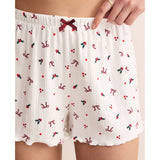 Z Supply 02. WOMENS APPAREL - WOMENS SHORTS - WOMENS SHORTS LOUNGE Women's Luxe Holly Short WHT WHITE