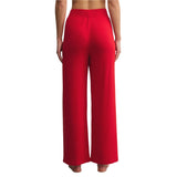 Z Supply 02. WOMENS APPAREL - WOMENS PANTS - WOMENS PANTS LOUNGE Women's Luxe Pointelle Pant FVR FESTIVE RED