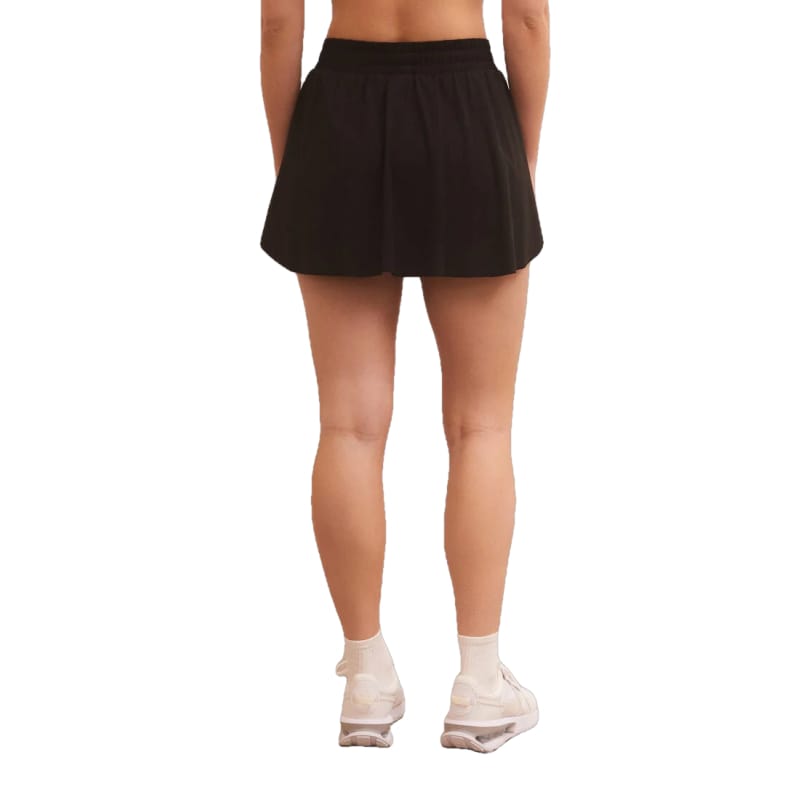 Z Supply 09. W. SPORTSWEAR - W. DRESS-SKIRT Women's Match Point Skirt BLK BLACK