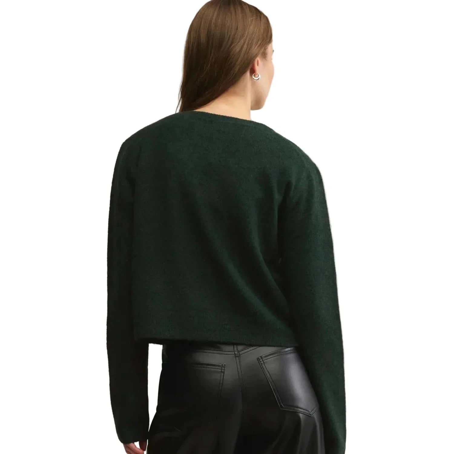 Z Supply 02. WOMENS APPAREL - WOMENS HOODIES|SWEATERS - WOMENS PO SWEATERS Women's Medina Cozy Cardigan GRG GARLAND GREEN