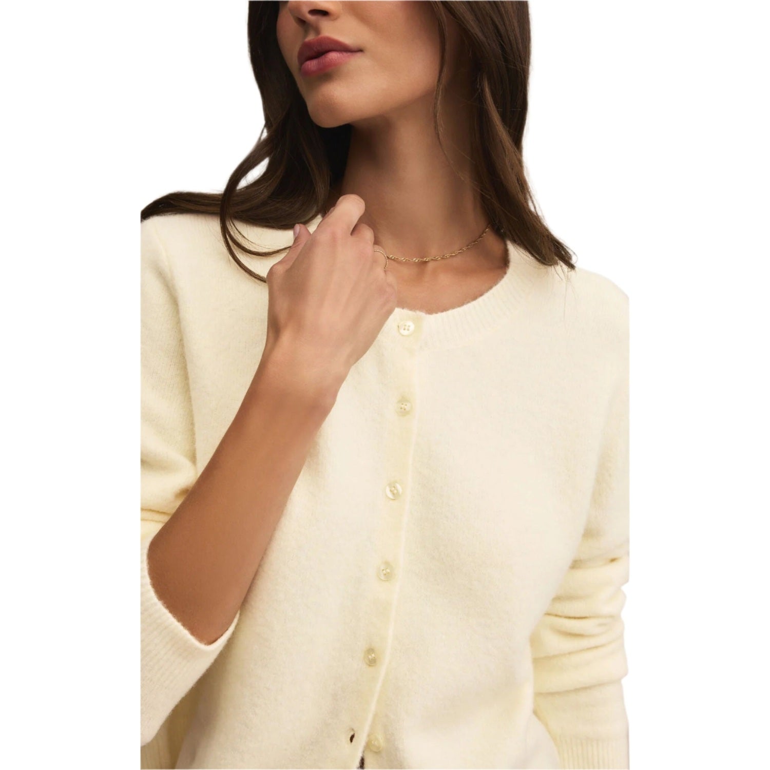 Z Supply 02. WOMENS APPAREL - WOMENS HOODIES|SWEATERS - WOMENS PO SWEATERS Women's Medina Cozy Cardigan MYW MELLOW YELLOW