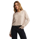 Z Supply 02. WOMENS APPAREL - WOMENS HOODIES|SWEATERS - WOMENS PO SWEATERS Women's Medina Cozy Cardigan LOH LIGHT OATMEAL HEATHER