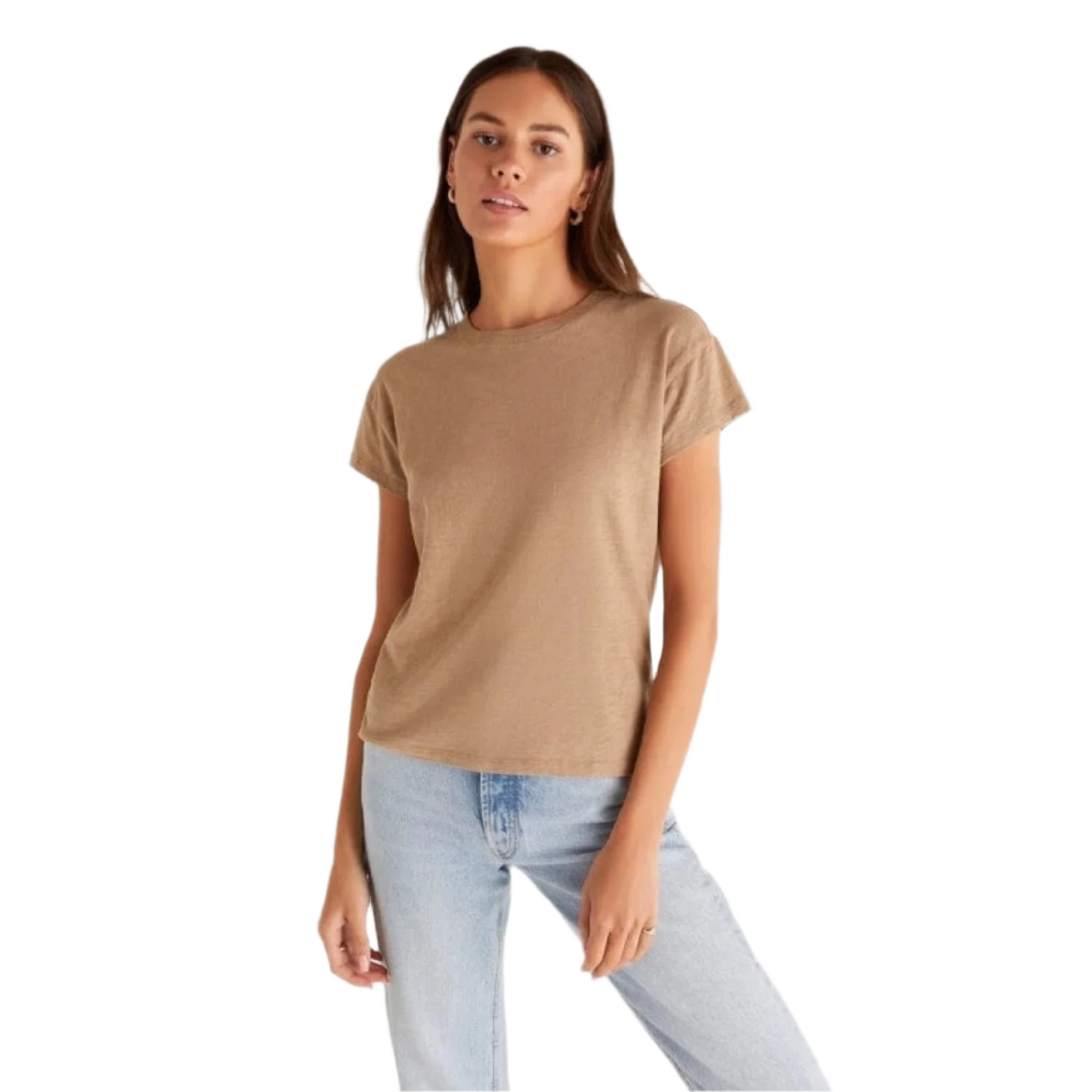 Z Supply 02. WOMENS APPAREL - WOMENS SS SHIRTS - WOMENS SS CASUAL Women's Modern Slub Tee DFW DRIFTWOOD