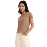 Z Supply 02. WOMENS APPAREL - WOMENS SS SHIRTS - WOMENS SS CASUAL Women's Modern Slub Tee ICF ICED COFFEE