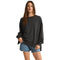 Z Supply 02. WOMENS APPAREL - WOMENS LS SHIRTS - WOMENS LS CASUAL Women's Modern Weekender BLK BLACK