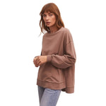 Z Supply 02. WOMENS APPAREL - WOMENS LS SHIRTS - WOMENS LS CASUAL Women's Modern Weekender MKS MILK SHAKE