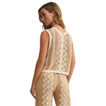 Z Supply 02. WOMENS APPAREL - WOMENS SS SHIRTS - WOMENS TANK CASUAL Women's Oasis Crochet Top NAT NATURAL